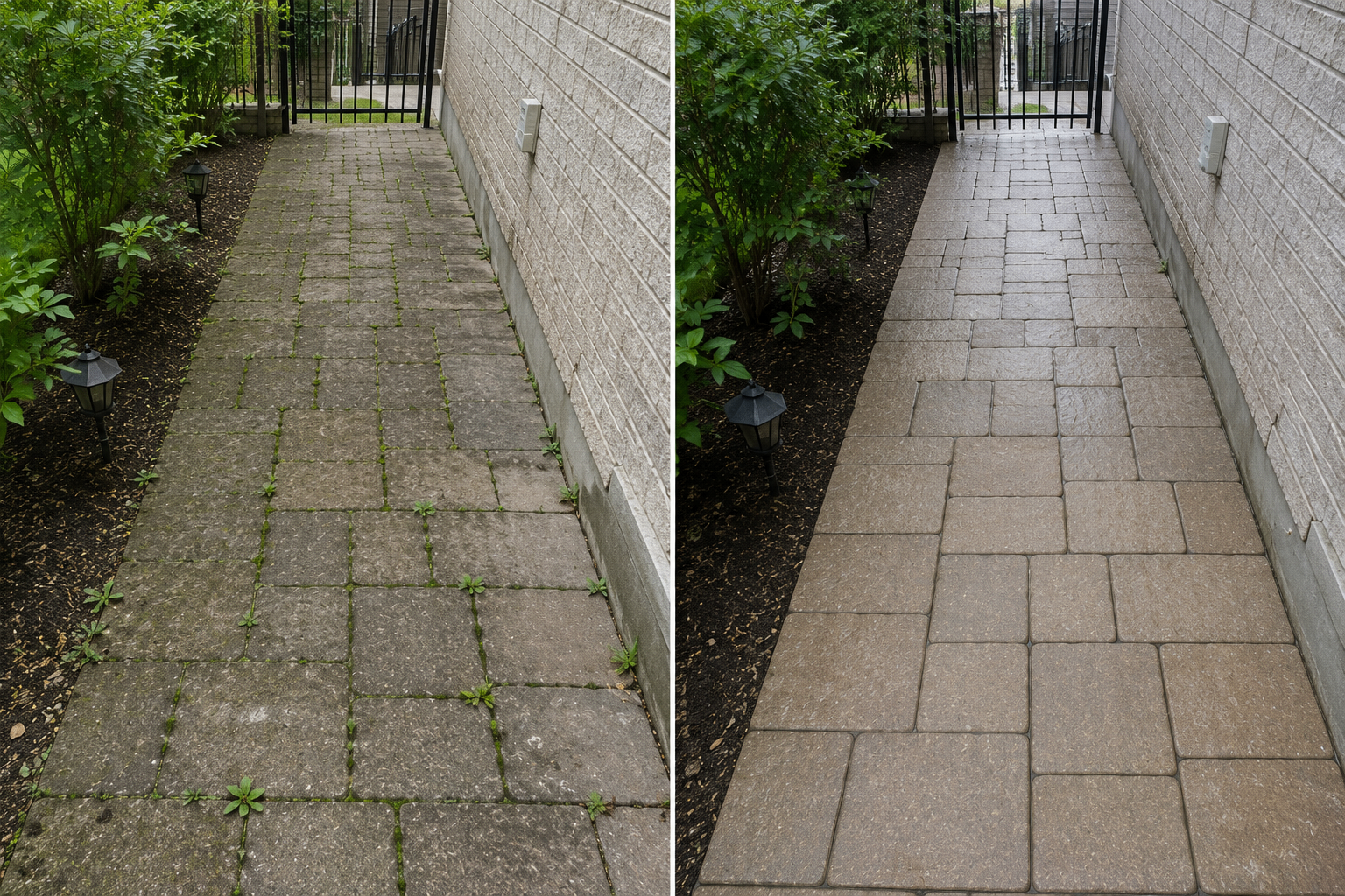 Side Yard Walkway Deep Clean