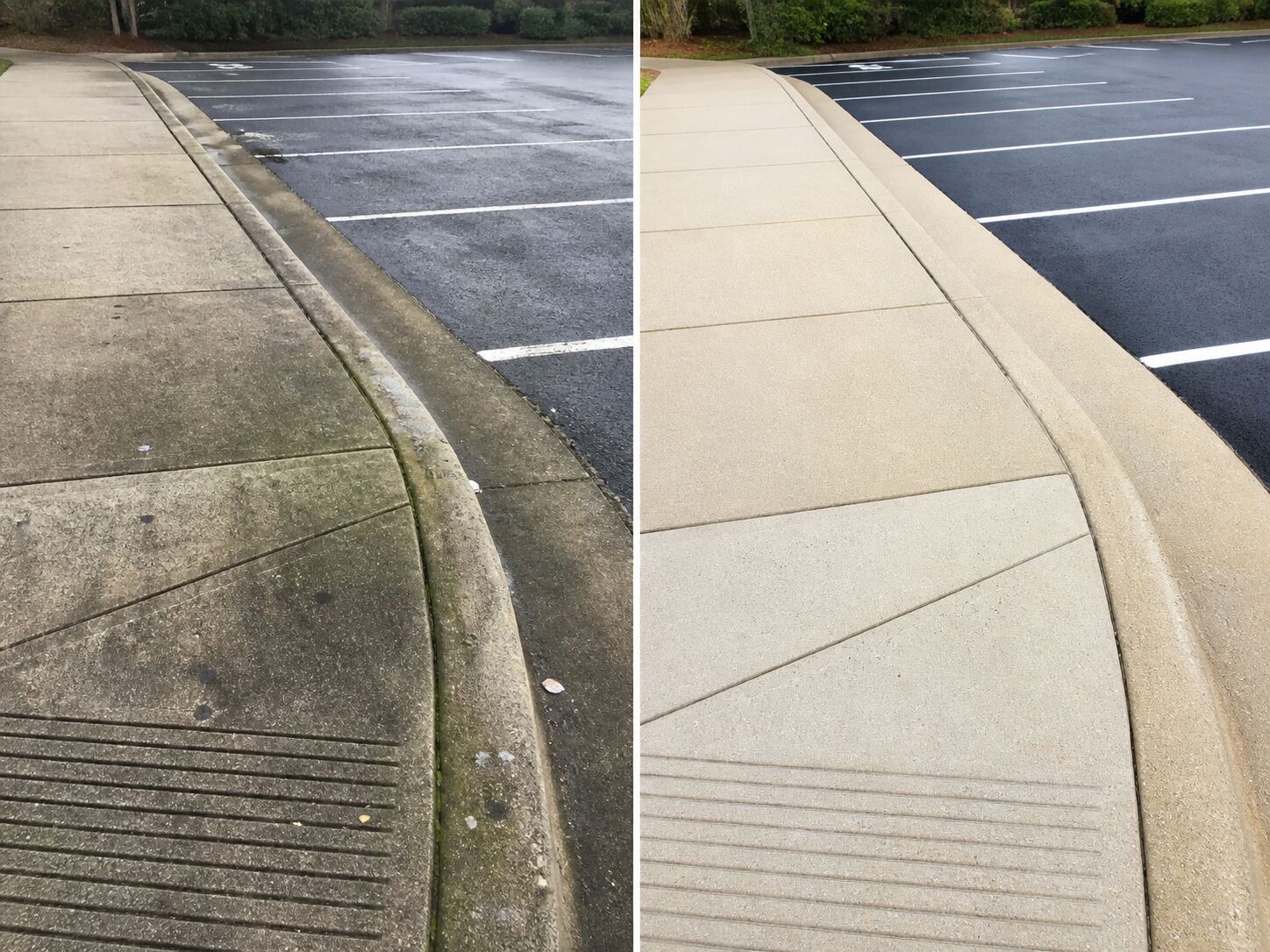 Commercial Curb & Walkway