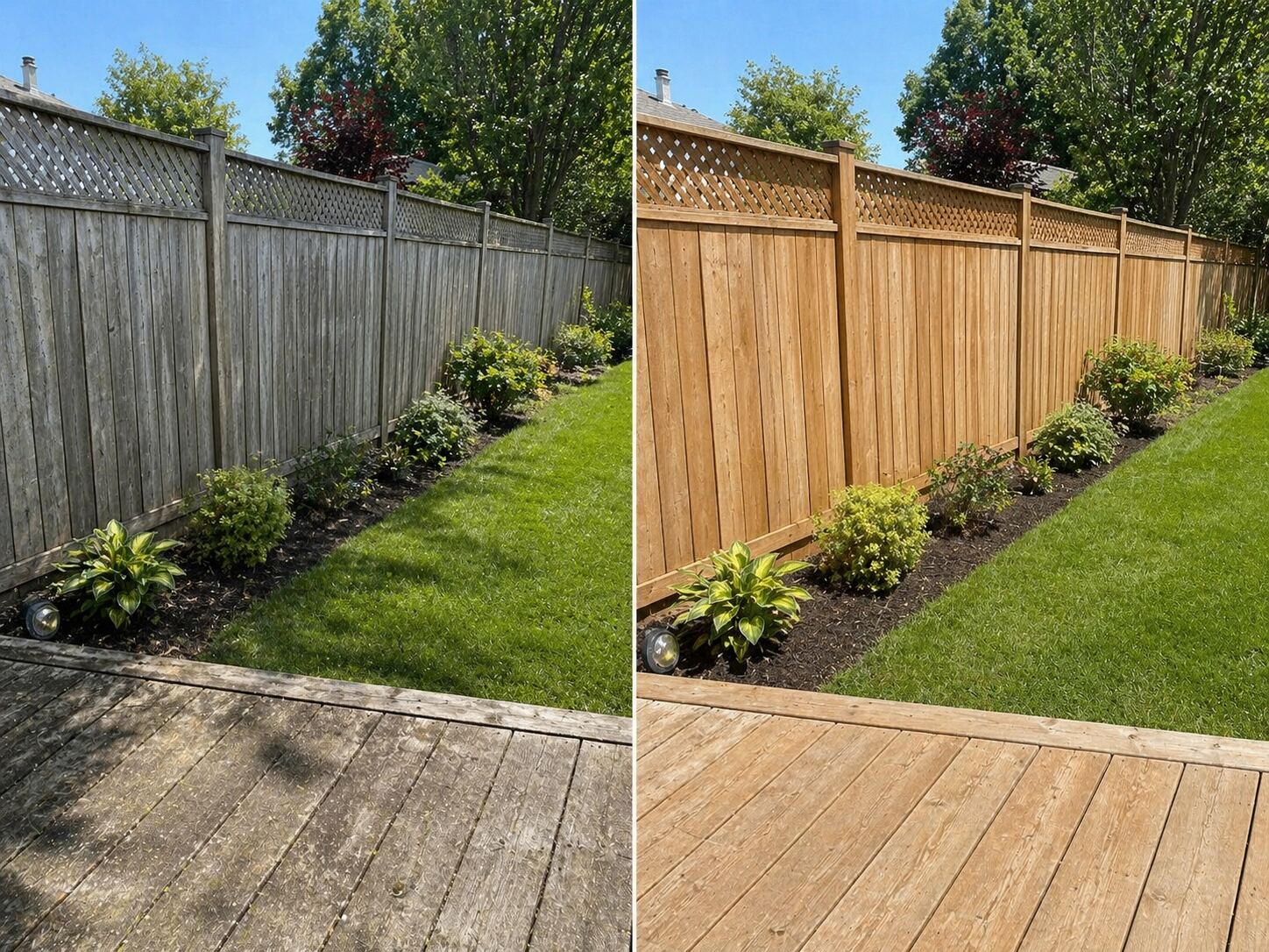 Cedar Fence Brightening