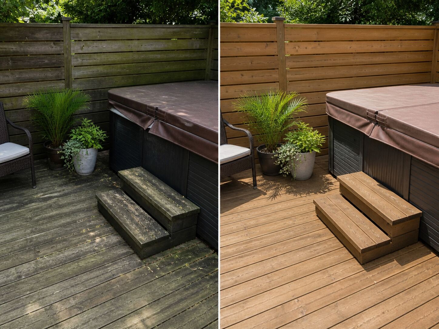 Hot Tub Deck Refresh